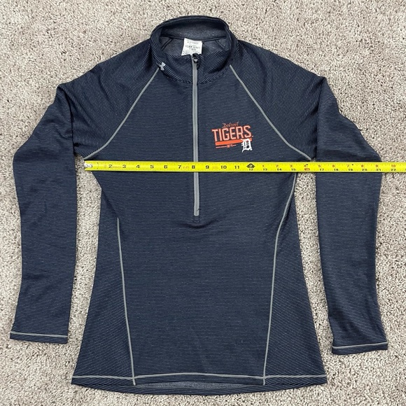 Under Armour Heat Gear Fitted Shirt Size XS Pull Over 1/2 Zip Detroit Tigers - Picture 6 of 7